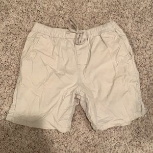 Katin Patio Shorts - Khaki with Drawstring. 8.5” inseam